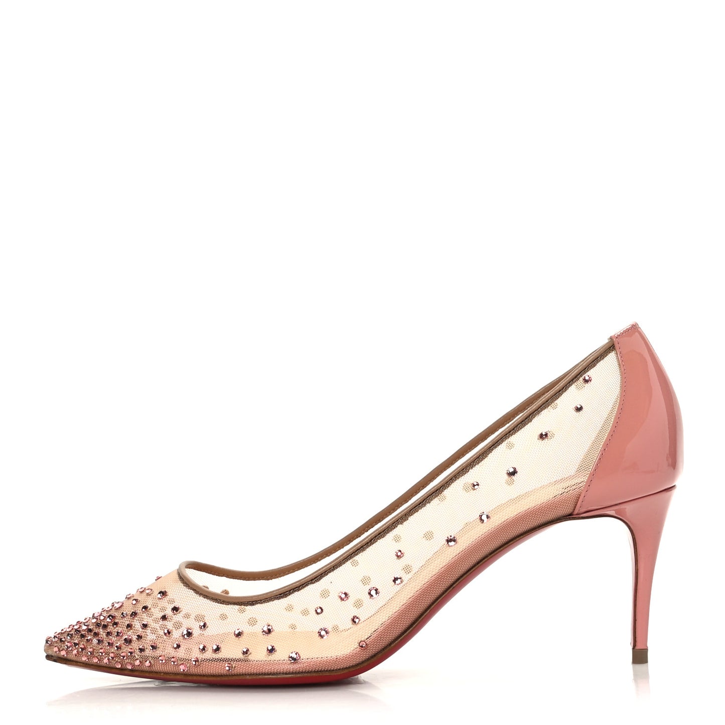 Patent Rete Strass Follies 70 Pumps 36.5 Guimauve