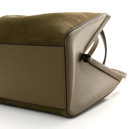 Fendi Vitello Vernice Camoscio Medium Fendi Origami Military Brown Avocado 9 of 9