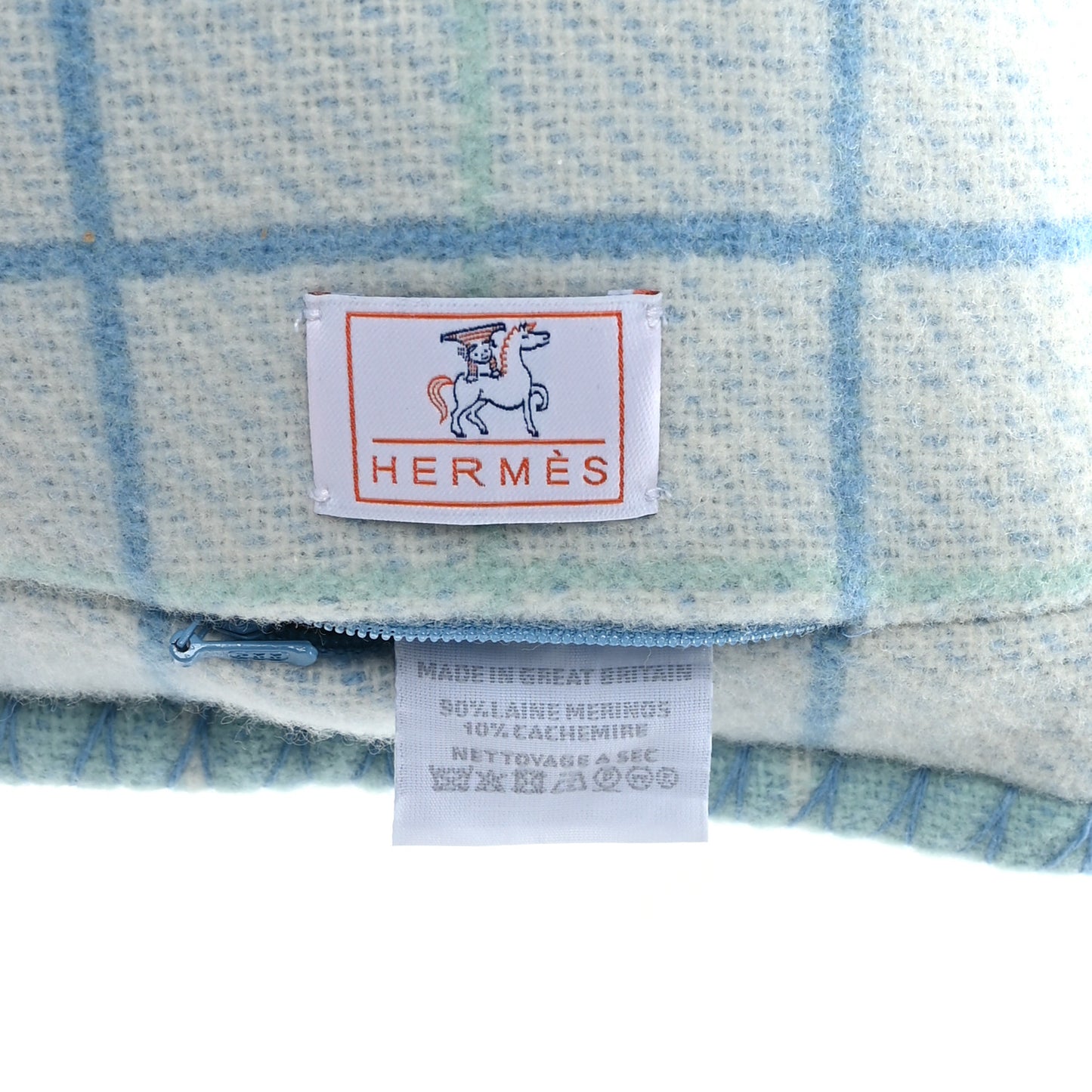 Wool Cashmere Avalon Cabriole Pillow Vert Aqua