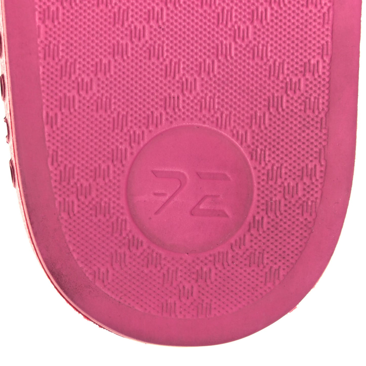 Rubber Womens Logo Slide Sandals 37 Fuchsia