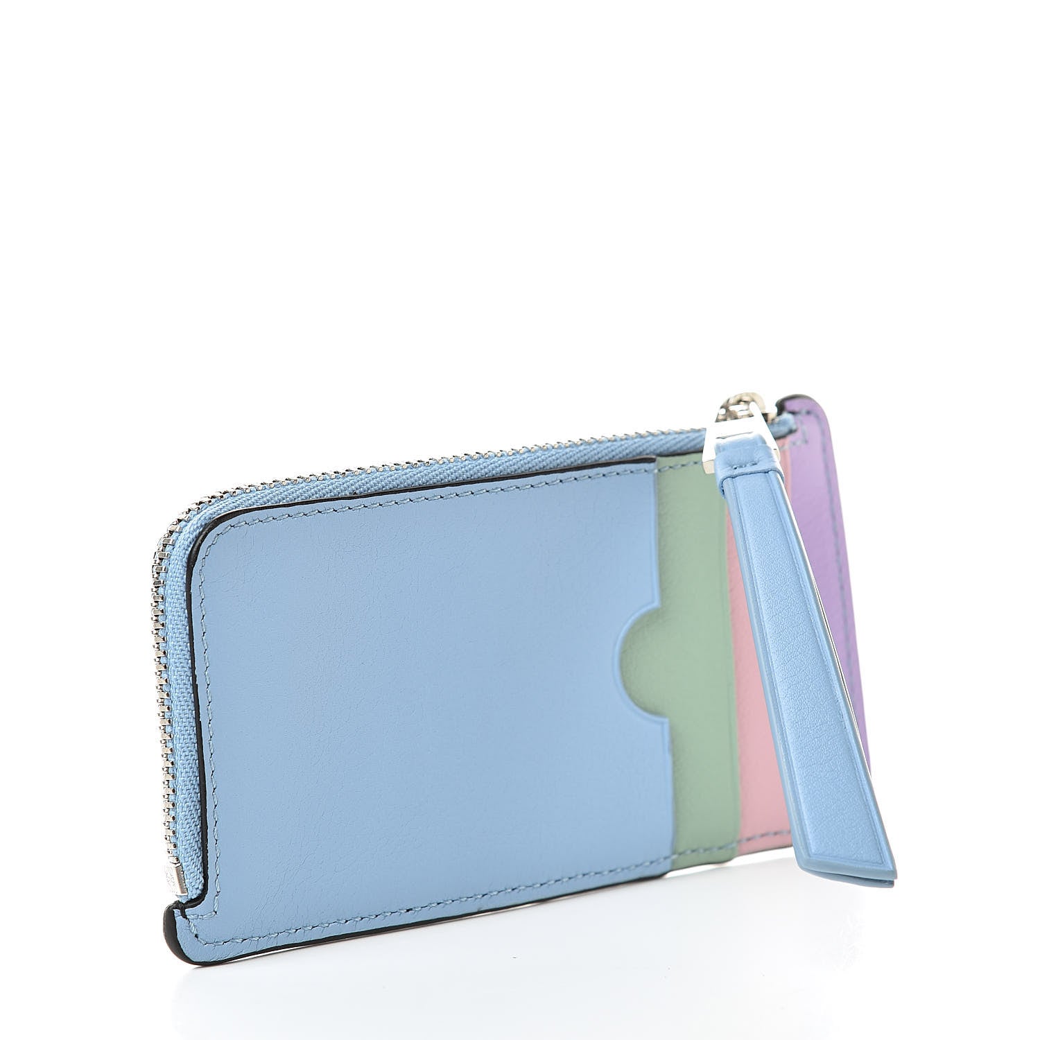 Loewe Soft Calfskin Rainbow Coin Cardholder Black Multicolor 3 of 8