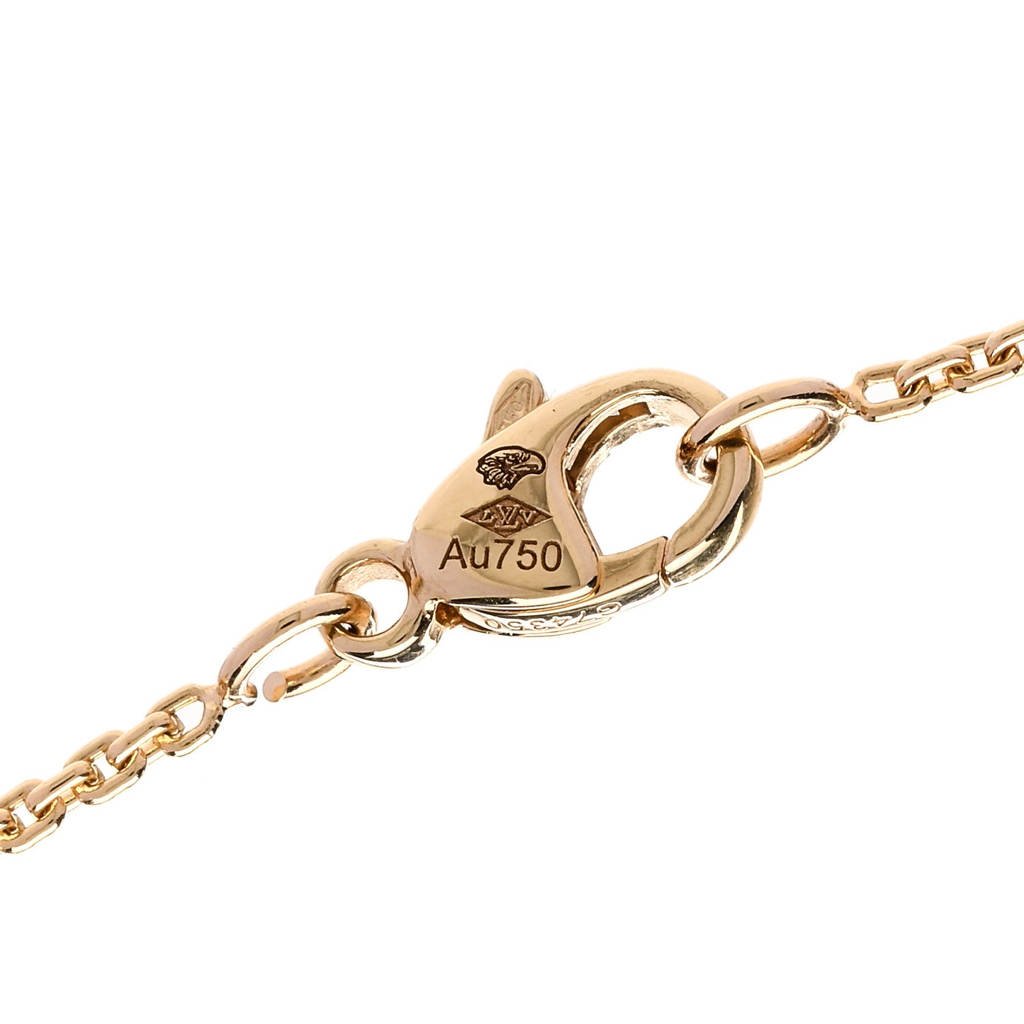 18K Yellow Gold Diamond Idylle Blossom LV Pendant Necklace