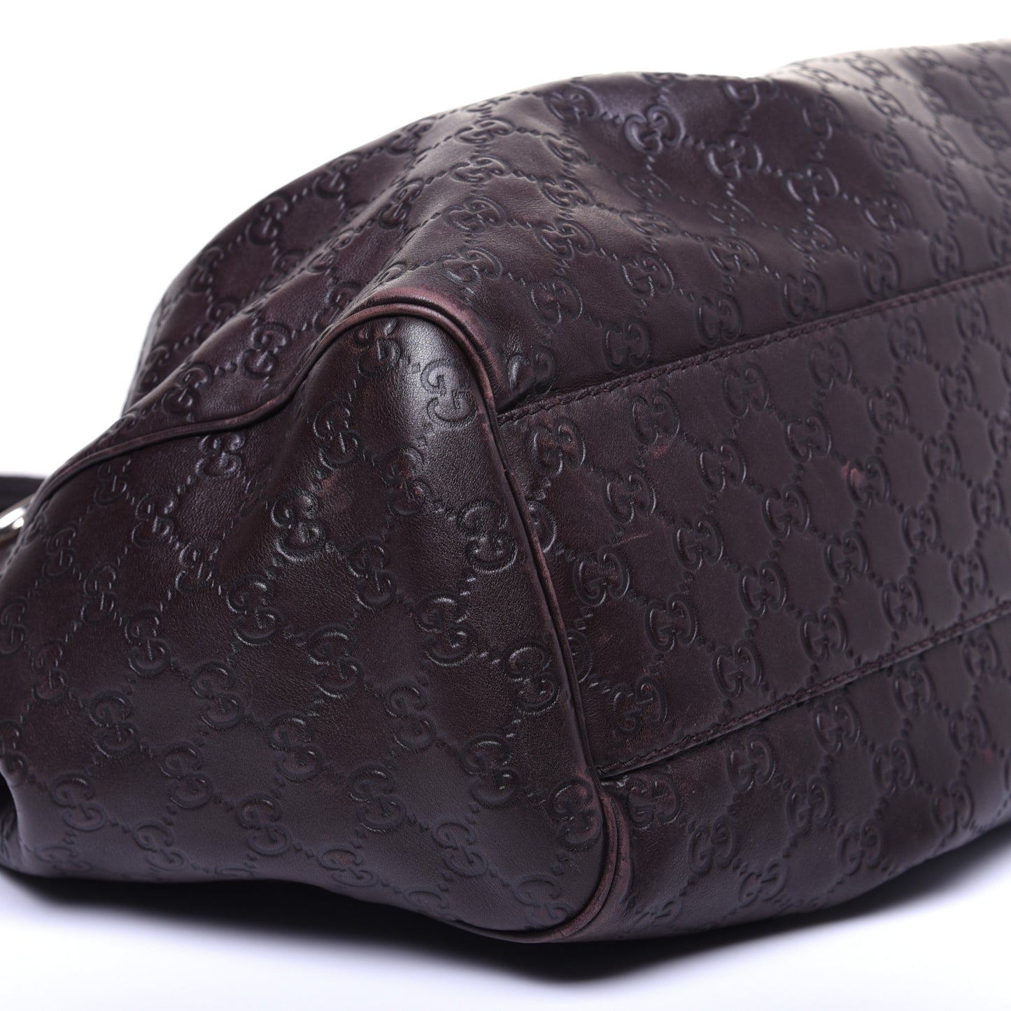 Guccissima Signature Large Sukey Tote Chocolate