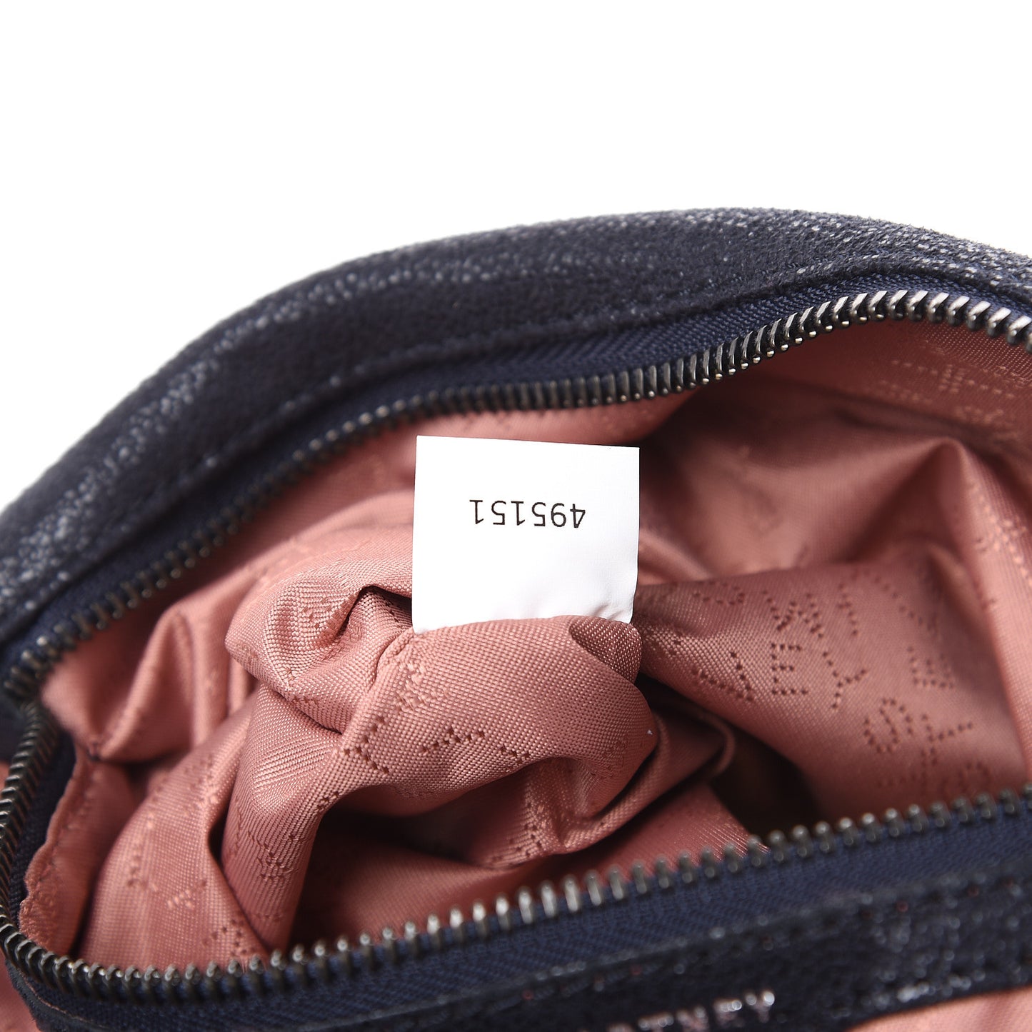 Shaggy Deer Falabella Fold Over Tote Navy