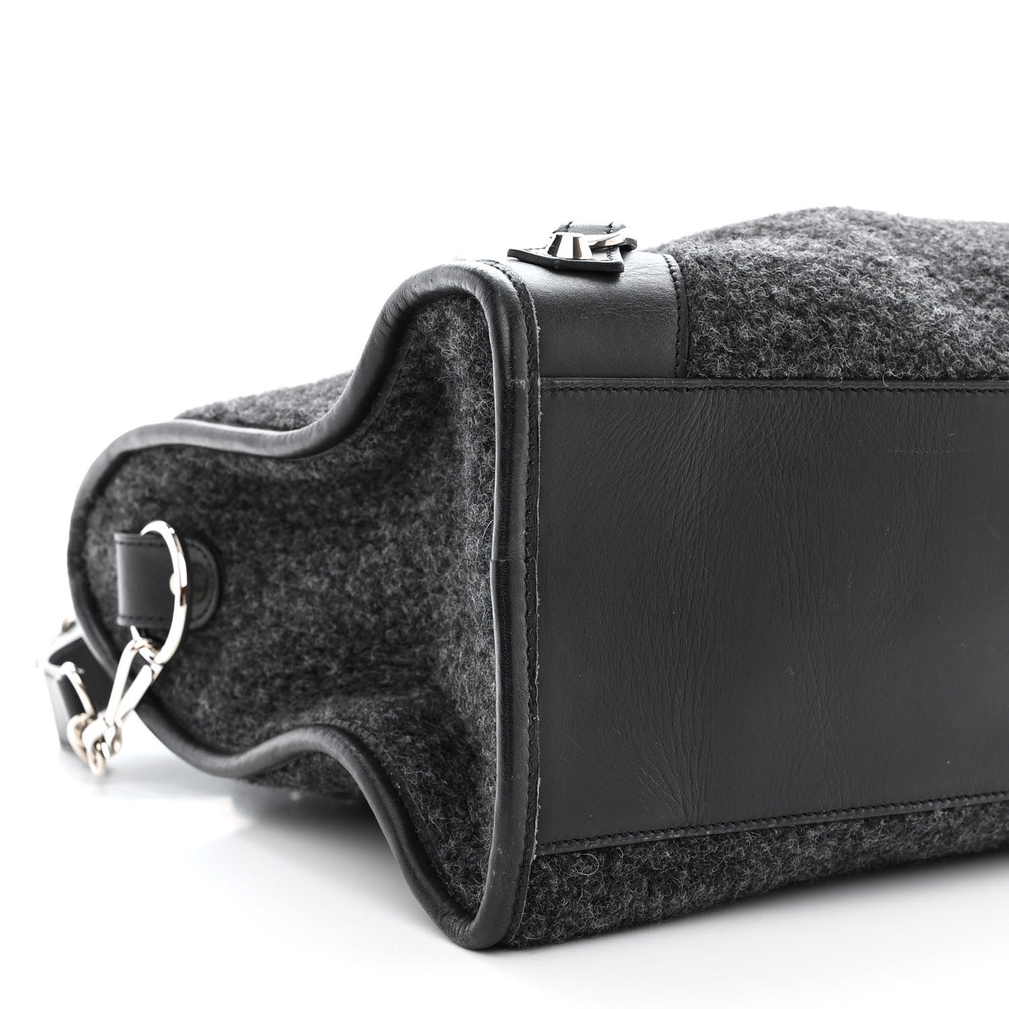 Alpaca Calfskin Classic Silver Hardware City Black
