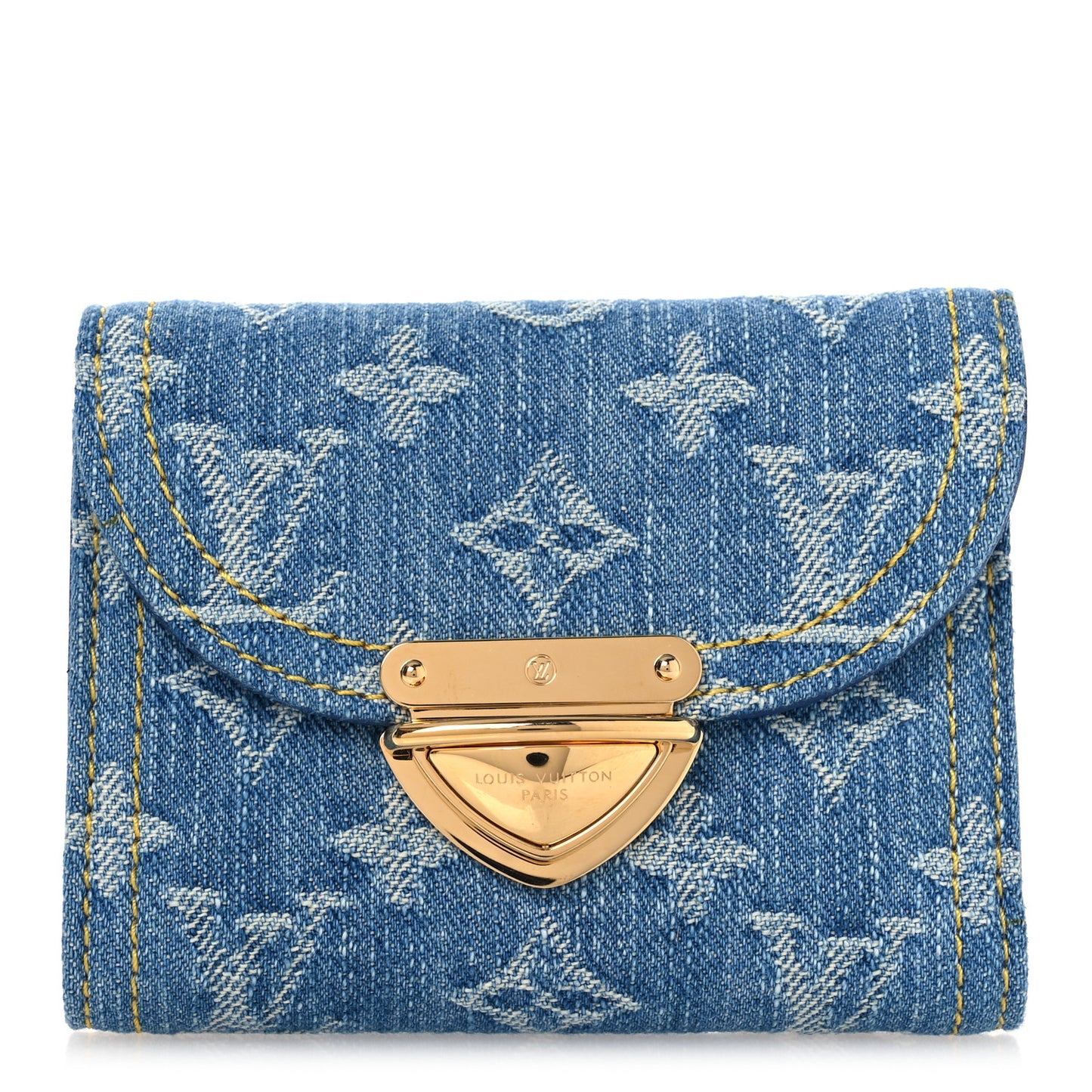 Denim Amelia Compact Wallet Blue