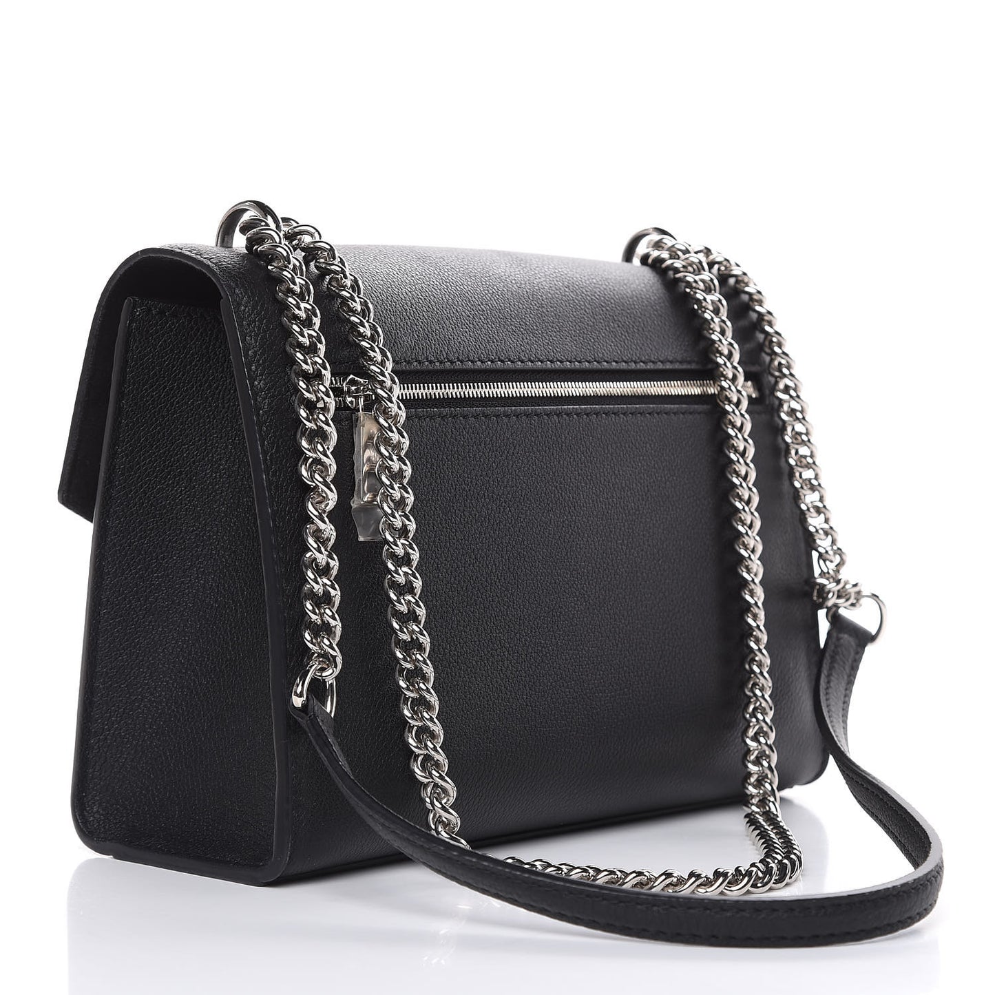 Soft Calfskin My Lockme Chain Bag BB Black