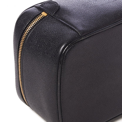 Chanel Caviar Vanity Cosmetic Case Black 6 of 8