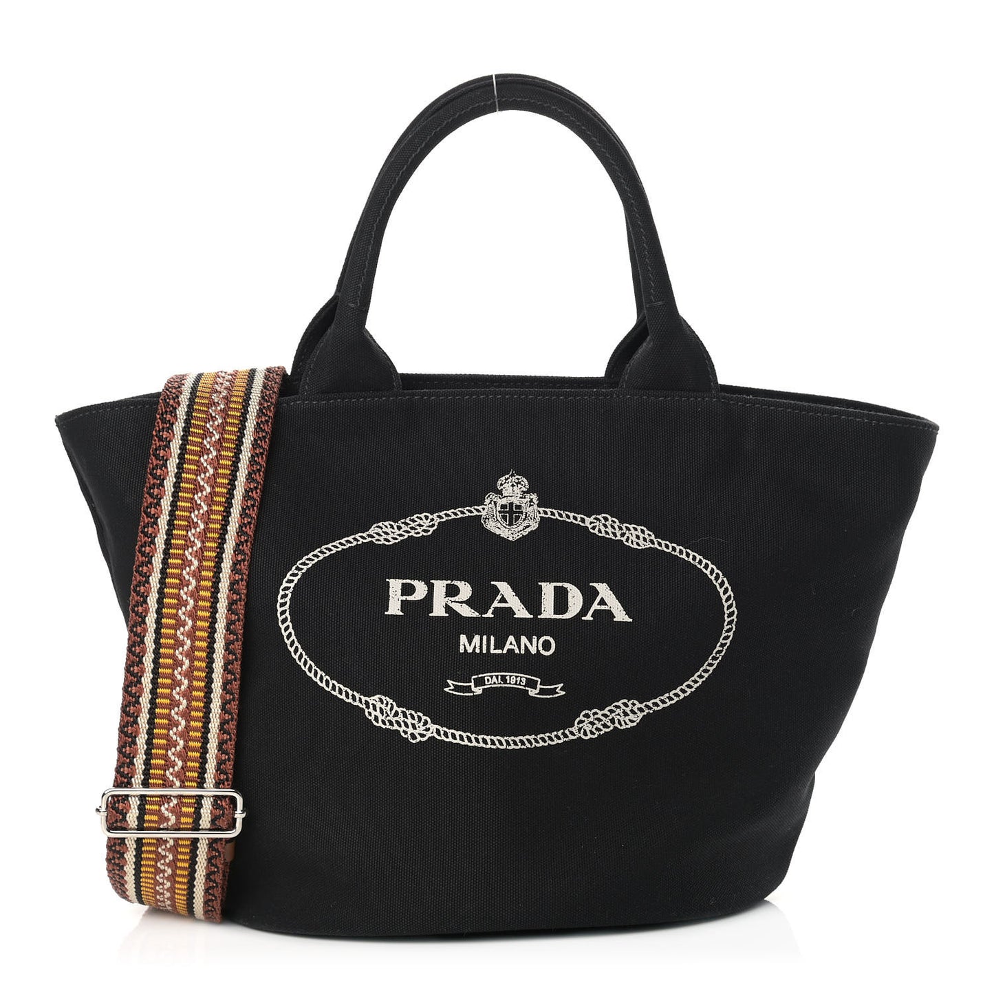 Canapa Small Logo Shopping Tote Black