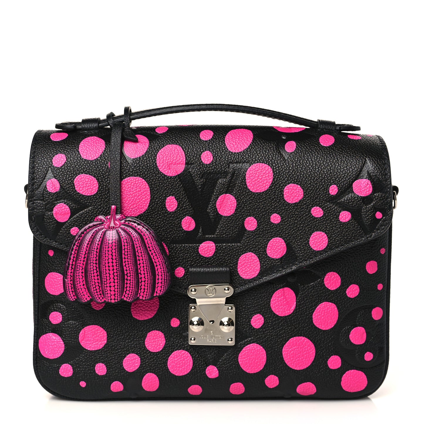 LV x YK Empreinte Monogram Giant Pochette Metis Black Fuchsia