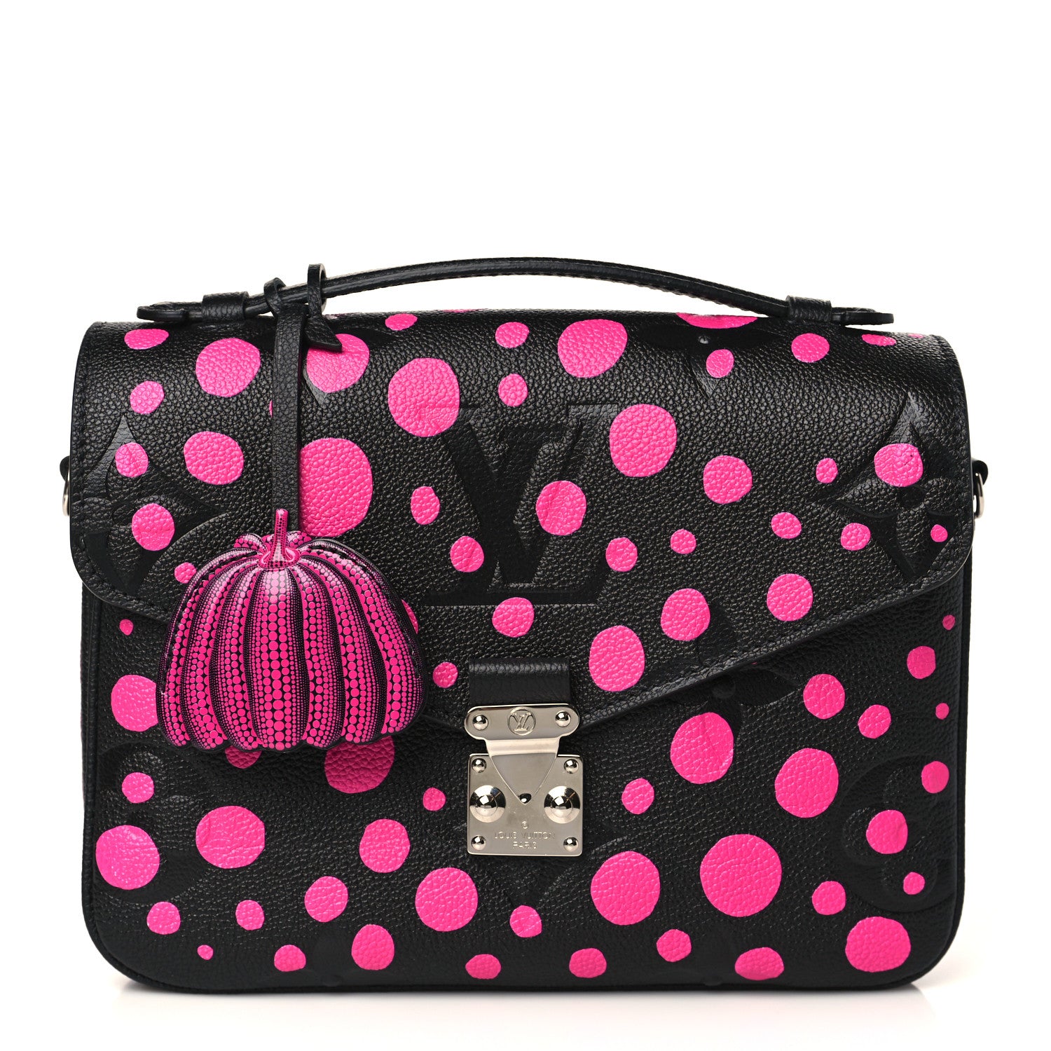 Louis Vuitton LV x YK Empreinte Monogram Giant Pochette Metis Black Fuchsia 1 of 9