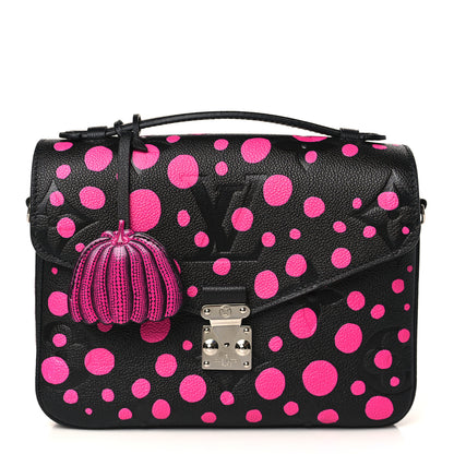 Louis Vuitton LV x YK Empreinte Monogram Giant Pochette Metis Black Fuchsia 1 of 9