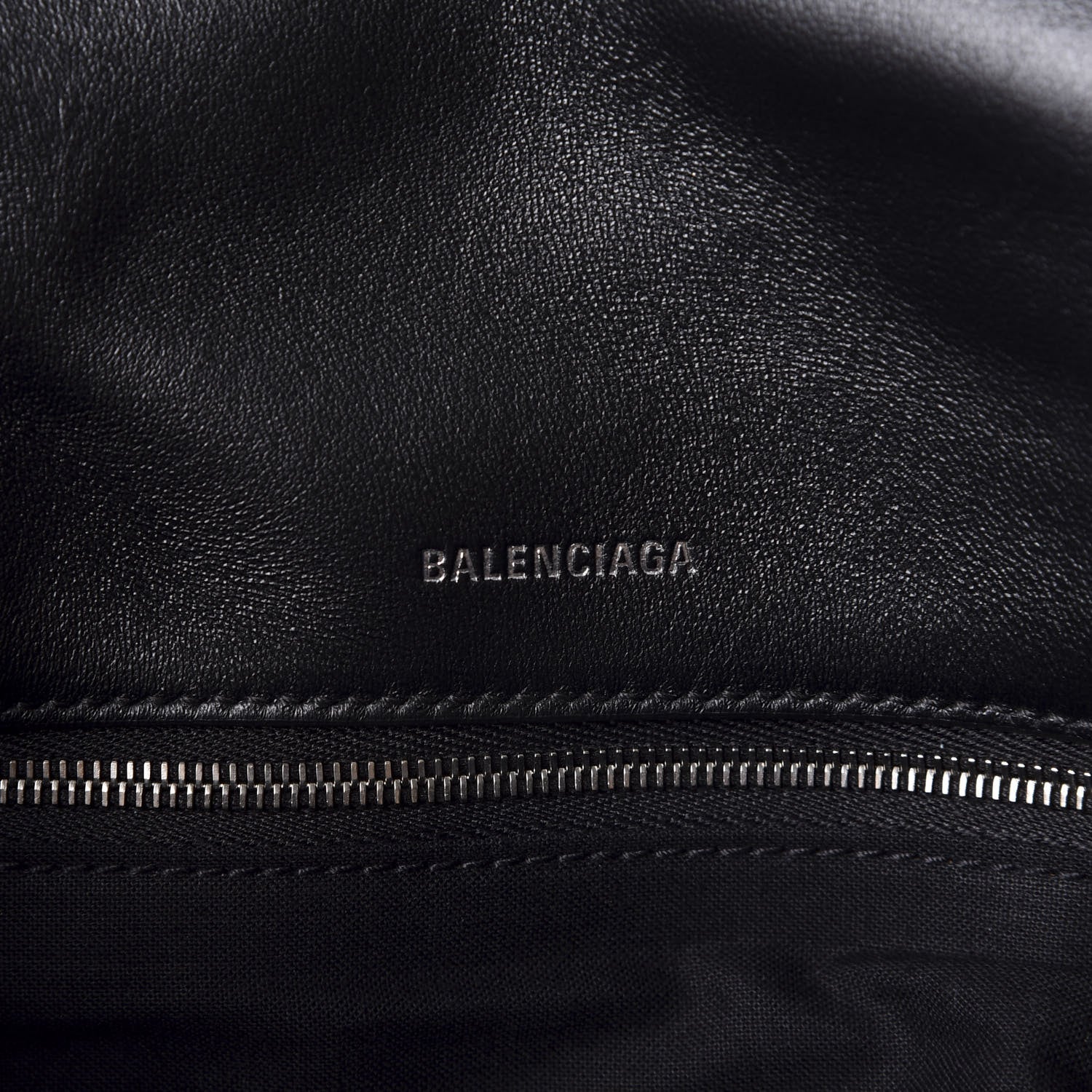 Balenciaga Nappa Calfskin Quilted Touch B Puffy Clutch Black 7 of 8