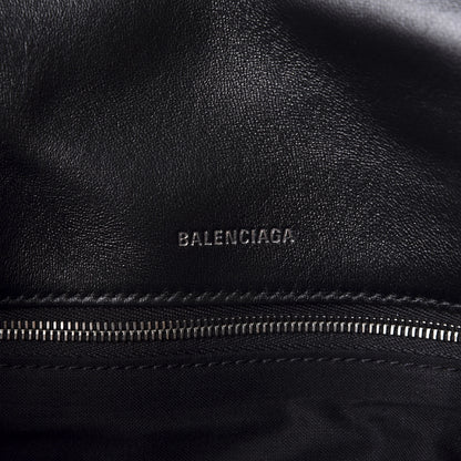 Balenciaga Nappa Calfskin Quilted Touch B Puffy Clutch Black 7 of 8