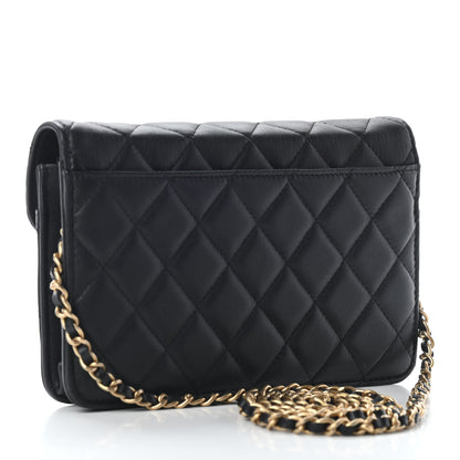 Chanel Calfskin Quilted Enchained Flap Black 3 of 10