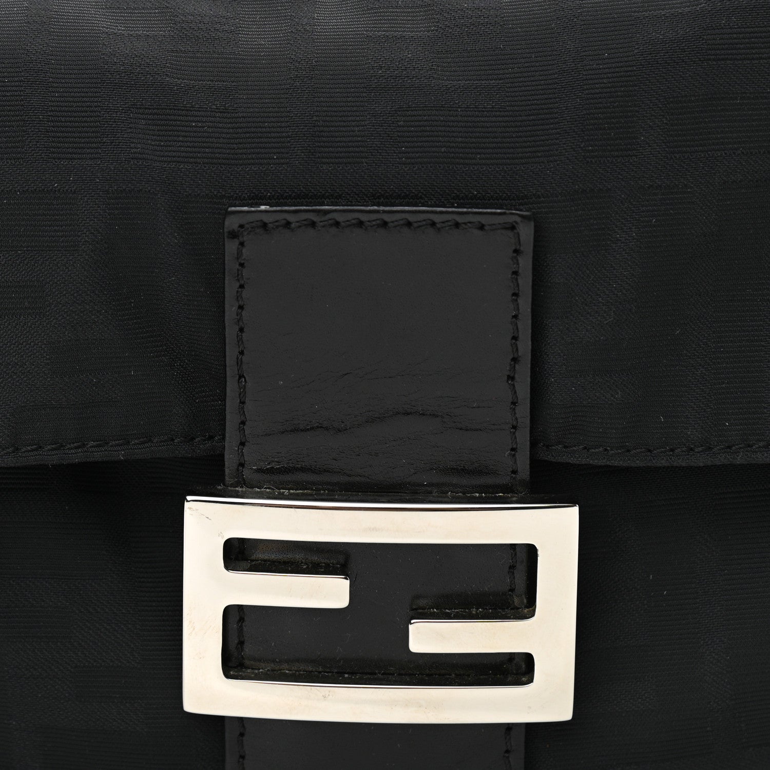 Fendi Nylon Zucca Baguette Black 7 of 9