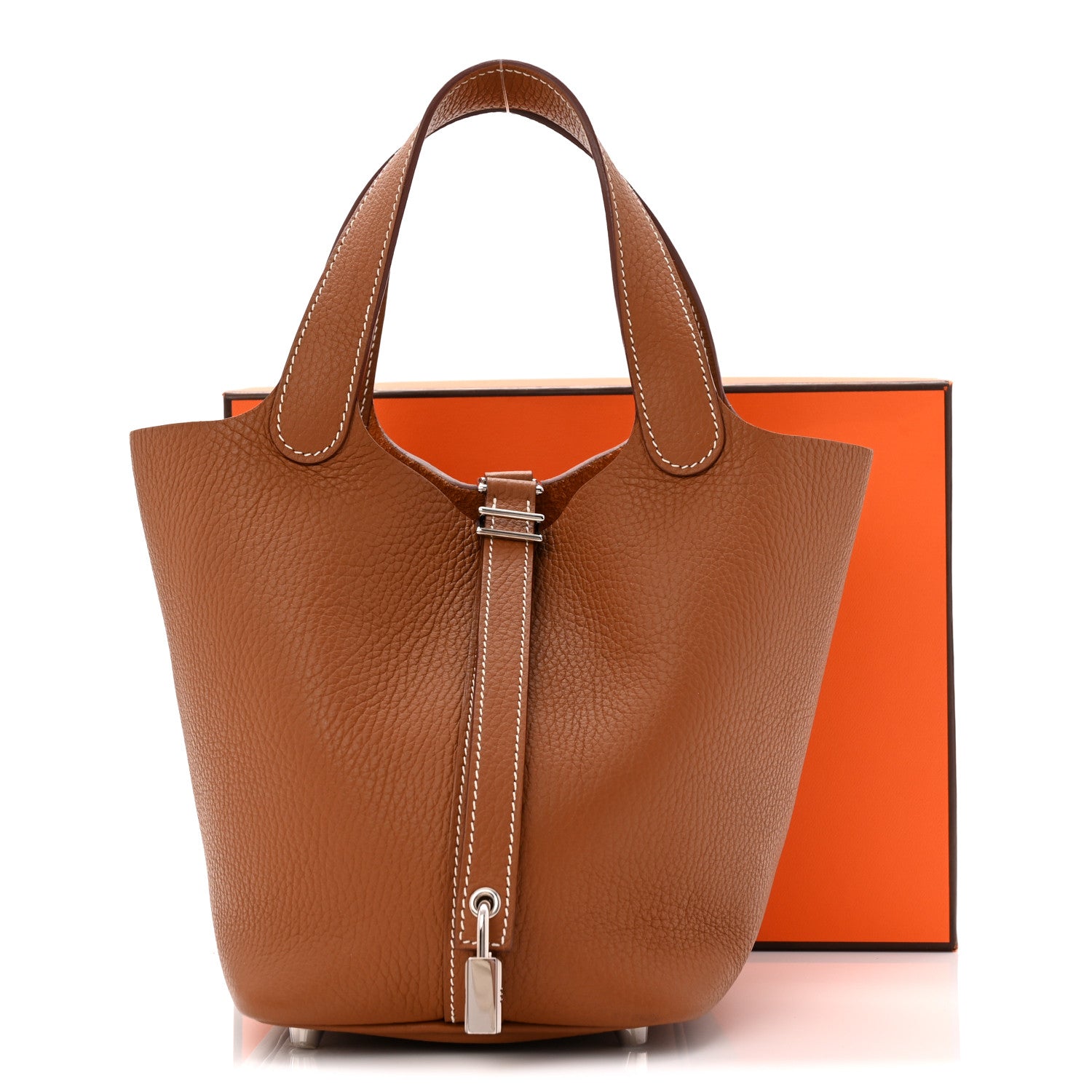 Hermes Taurillon Clemence Picotin Lock 18 PM Gold 11 of 11