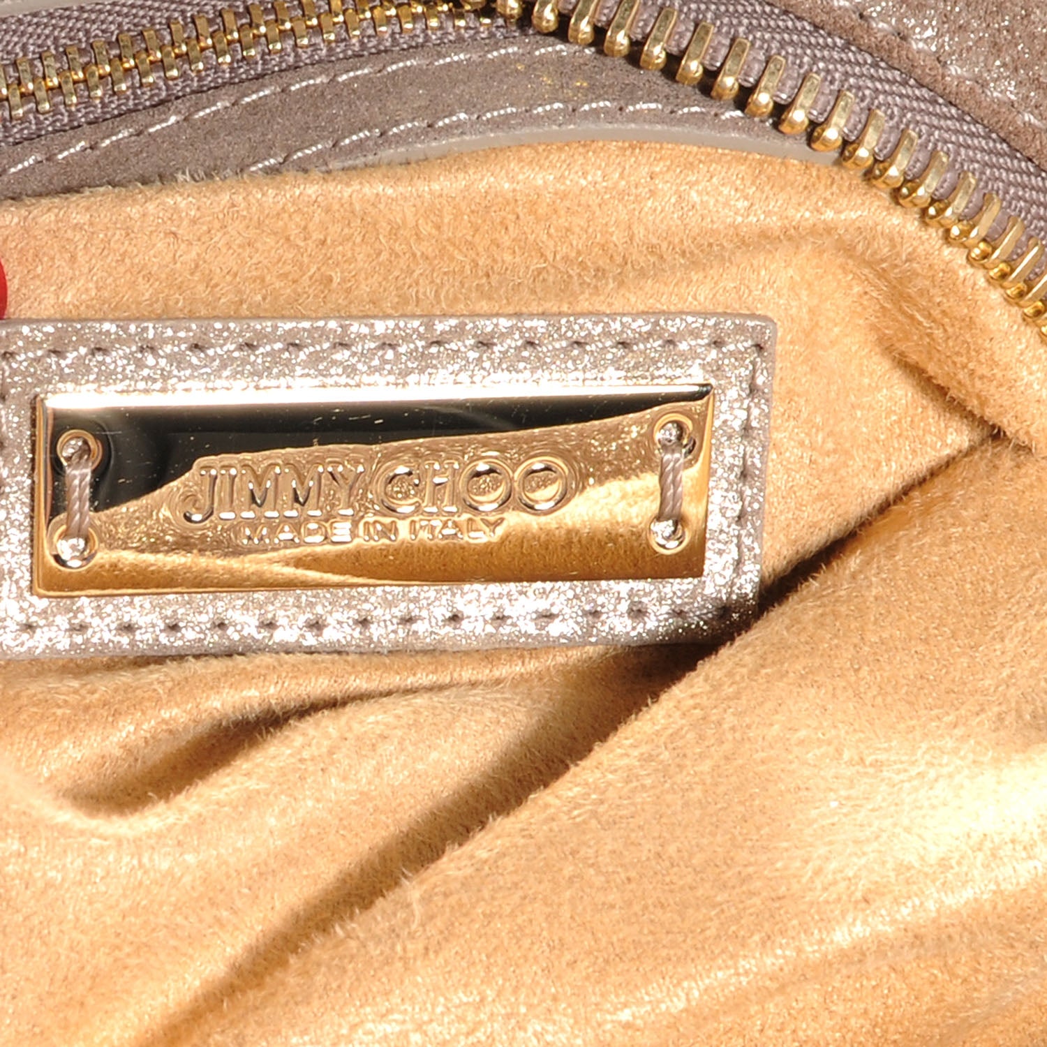 Jimmy Choo Suede Large Solar Hobo Metallic Gold 7 of 8