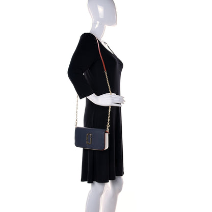 Marc Jacobs Saffiano Snapshot Wallet On Chain Bag Cylinder Grey Multi 2 of 10