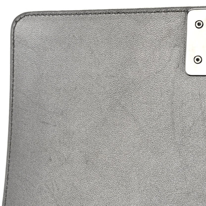 Chanel Snakeskin Medium Boy Flap Silver 11 of 12