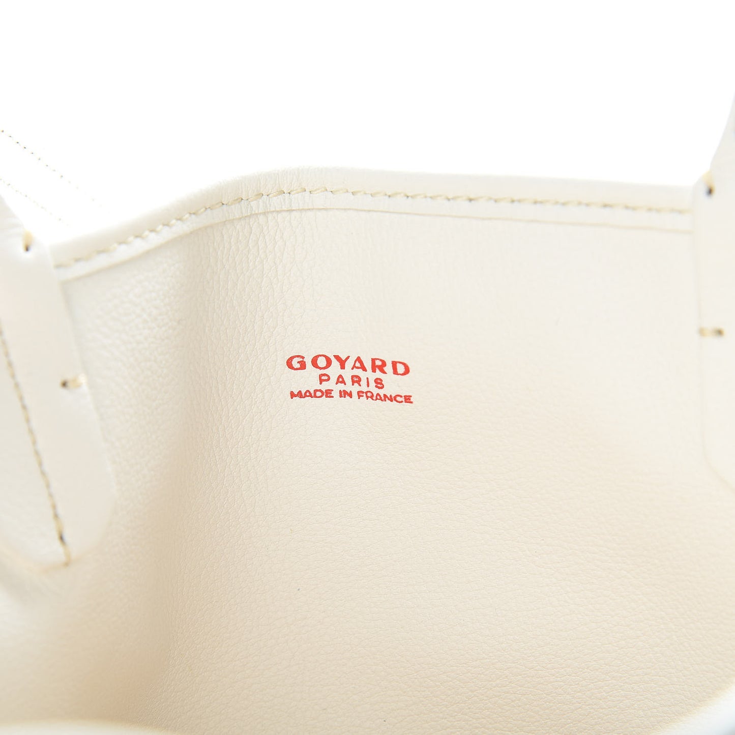 Goyardine Reversible Mini Anjou White