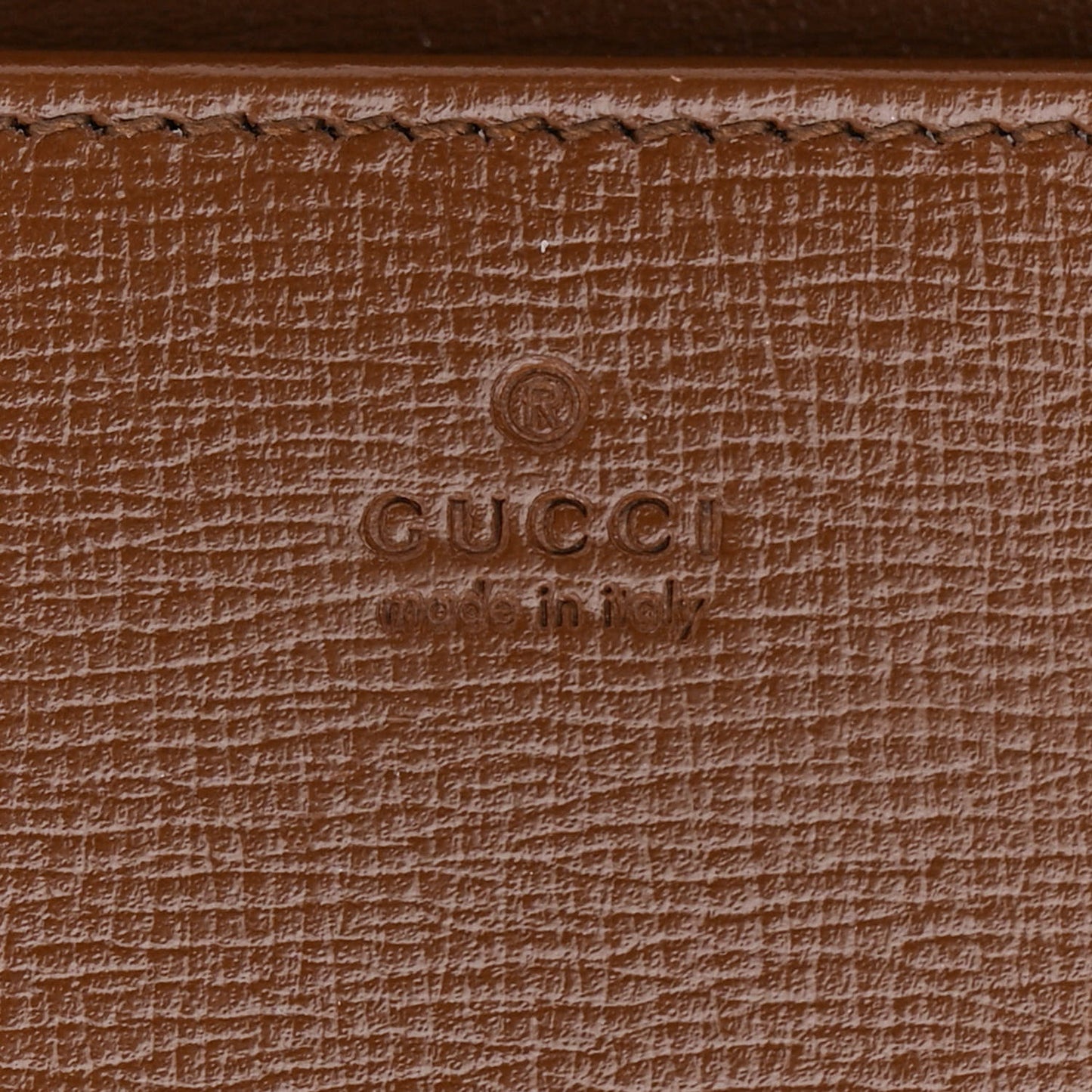 GG Supreme Monogram Azalea Calfskin Horsebit 1955 Wallet On Chain Beige Ebony Brown Sugar