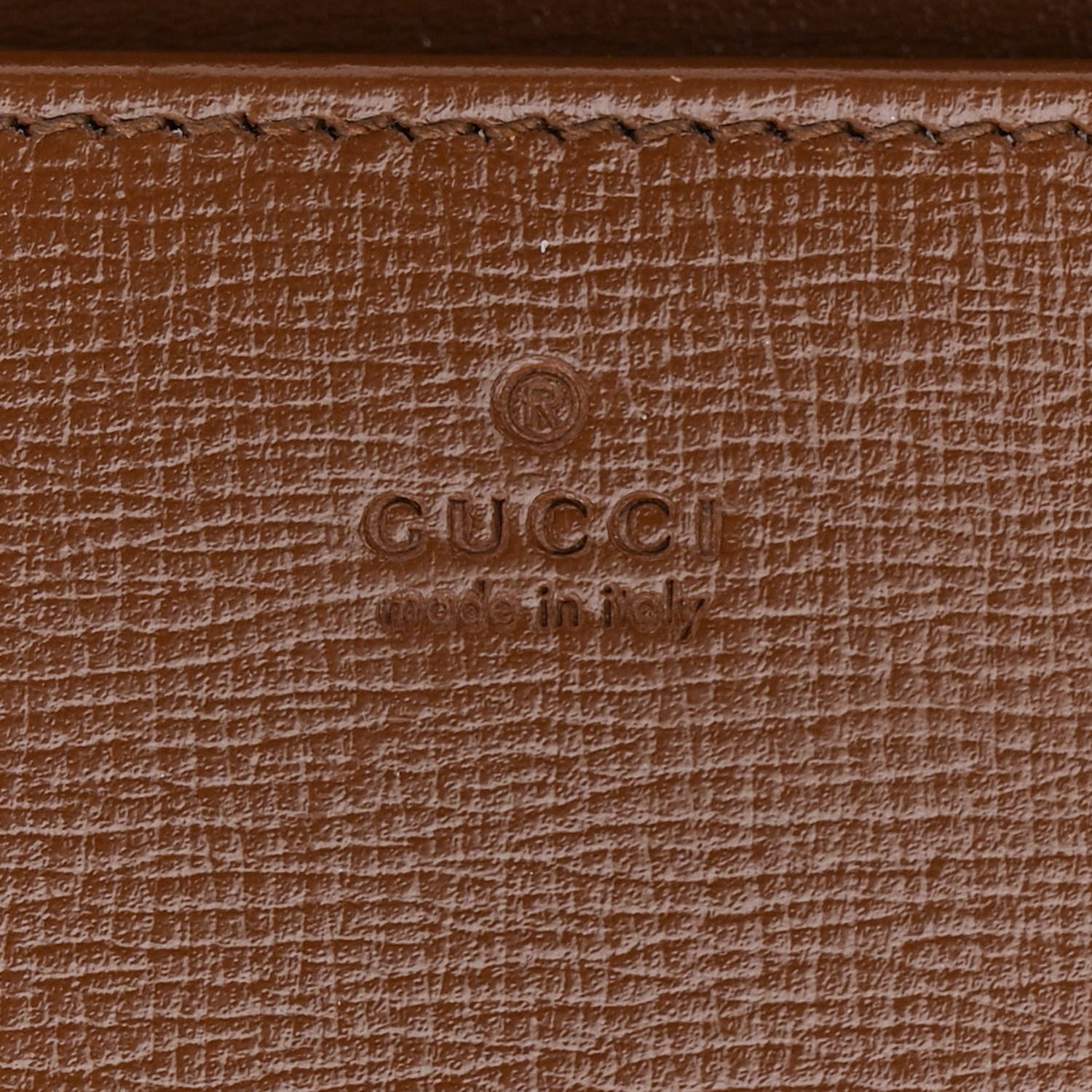 Gucci GG Supreme Monogram Azalea Calfskin Horsebit 1955 Wallet On Chain Beige Ebony Brown Sugar 6 of 11