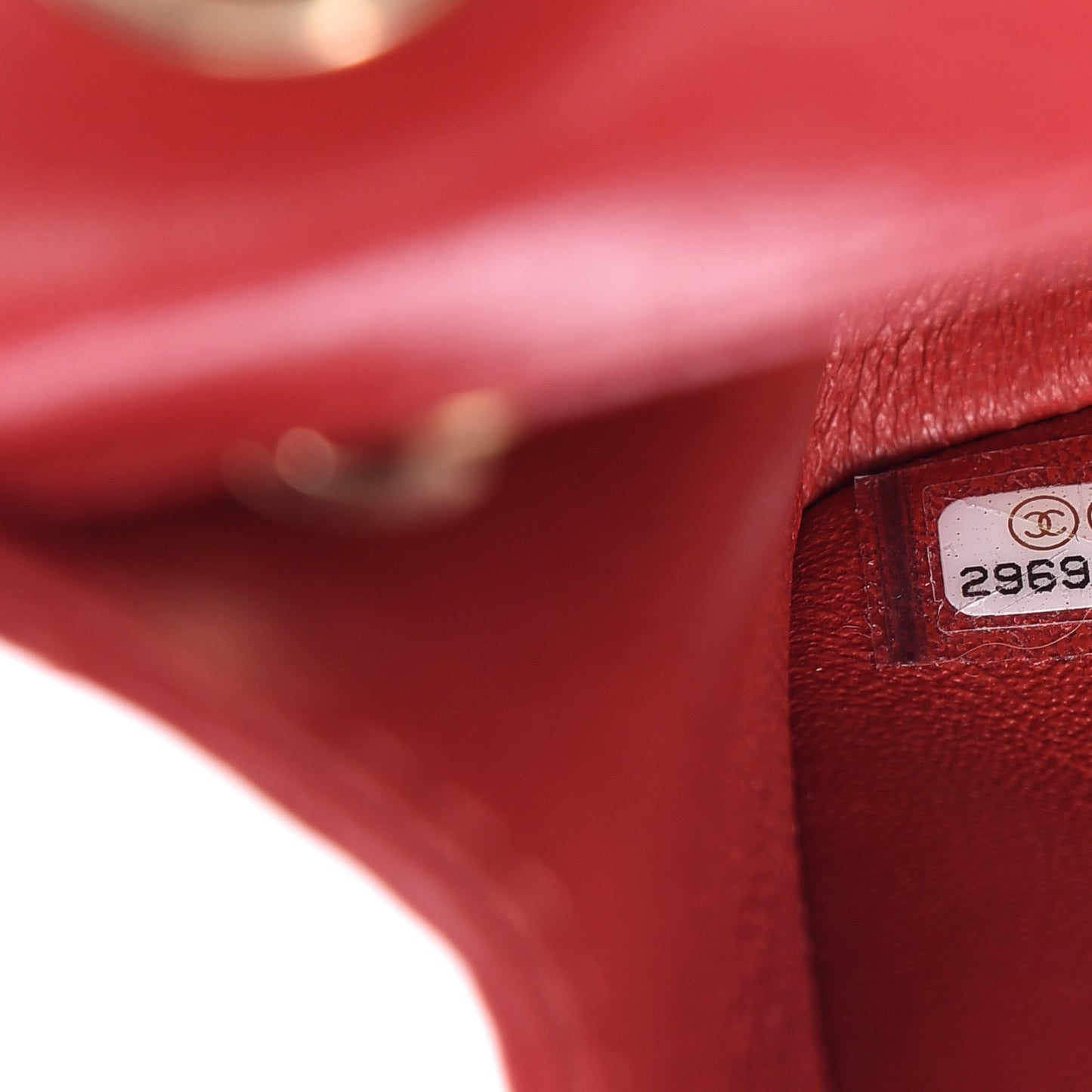 Aged Calfskin Quilted 2.55 Reissue Mini Flap Red