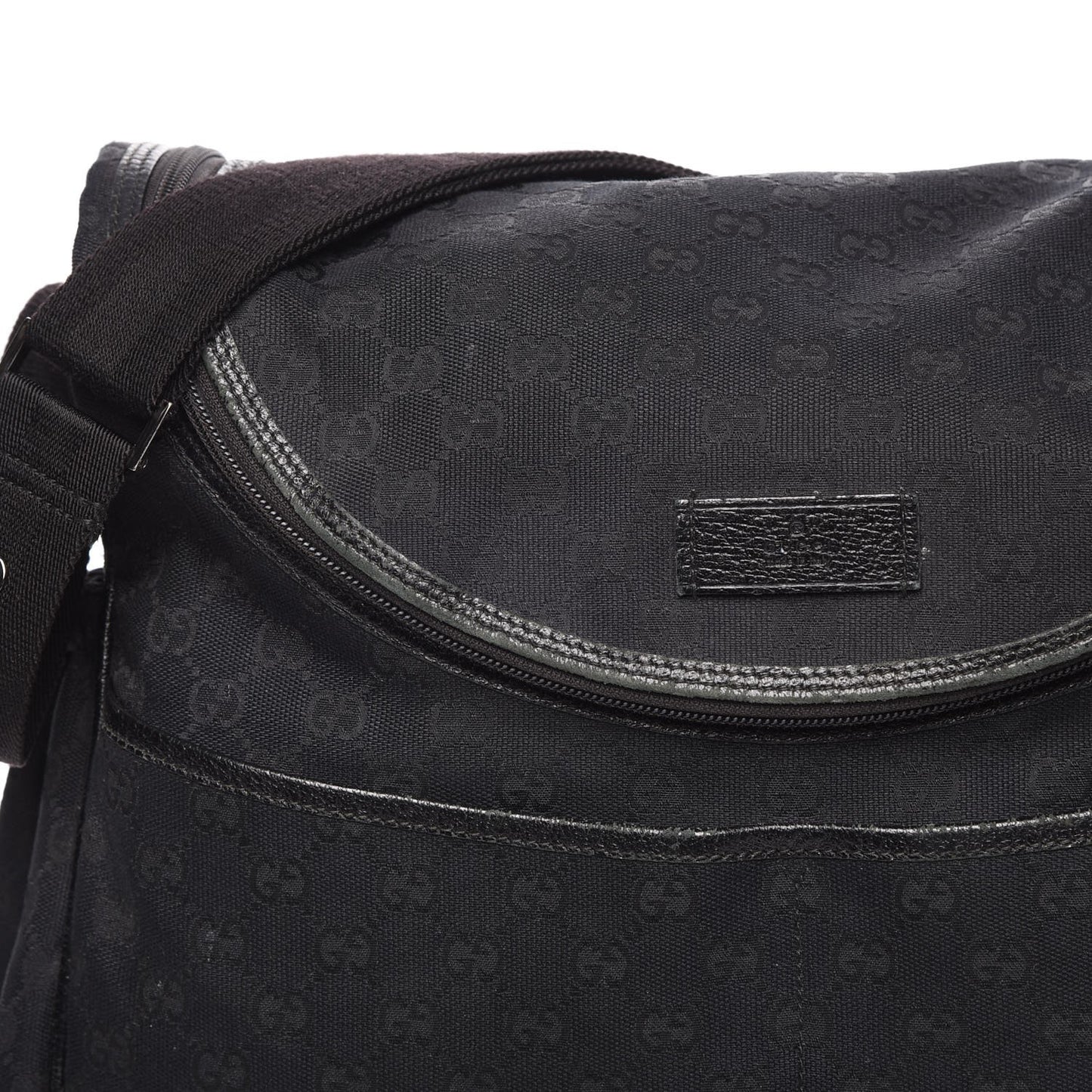 Monogram Large Diaper Bag Black