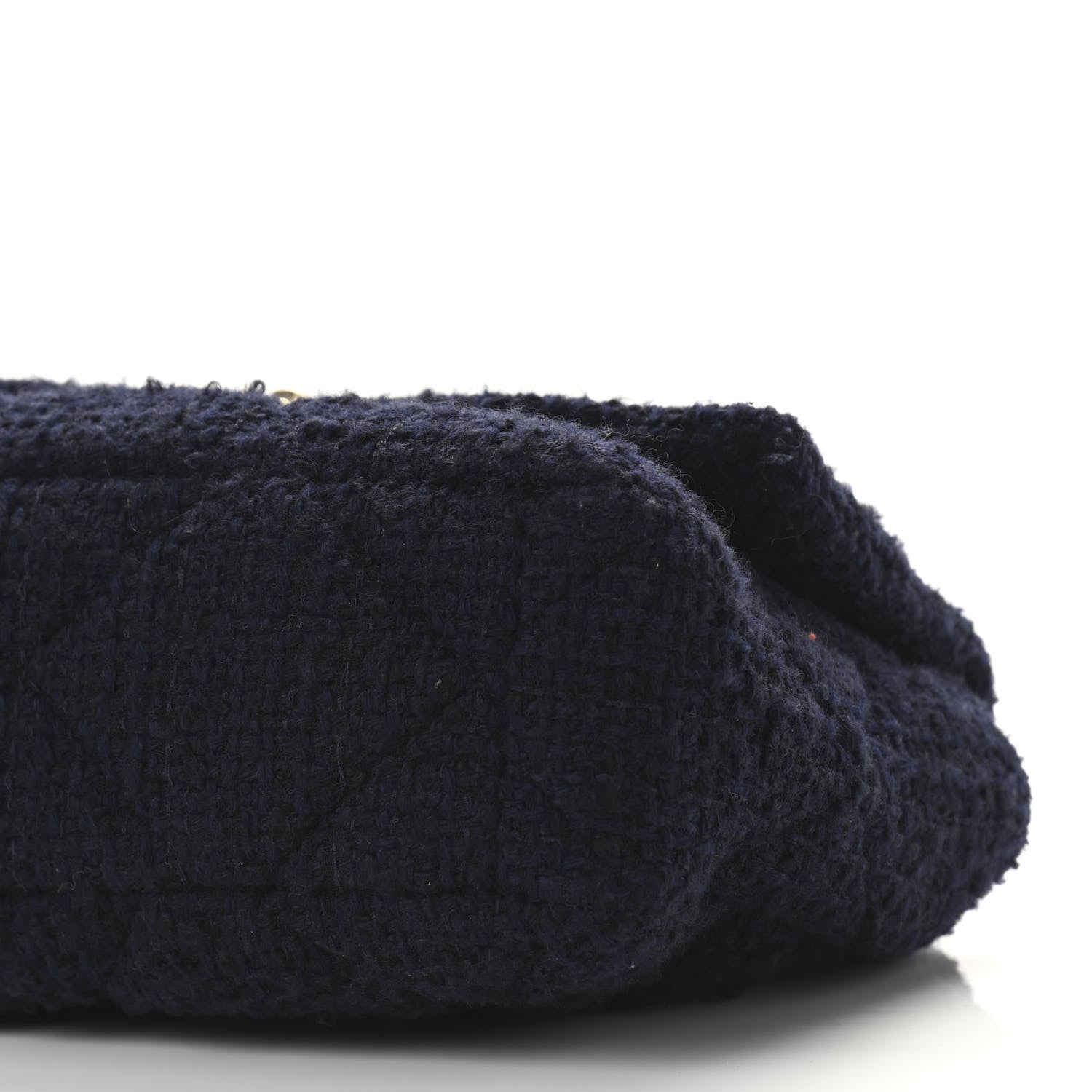 Chanel Tweed Quilted Large Chanel 19 Flap Navy Blue 10 of 10