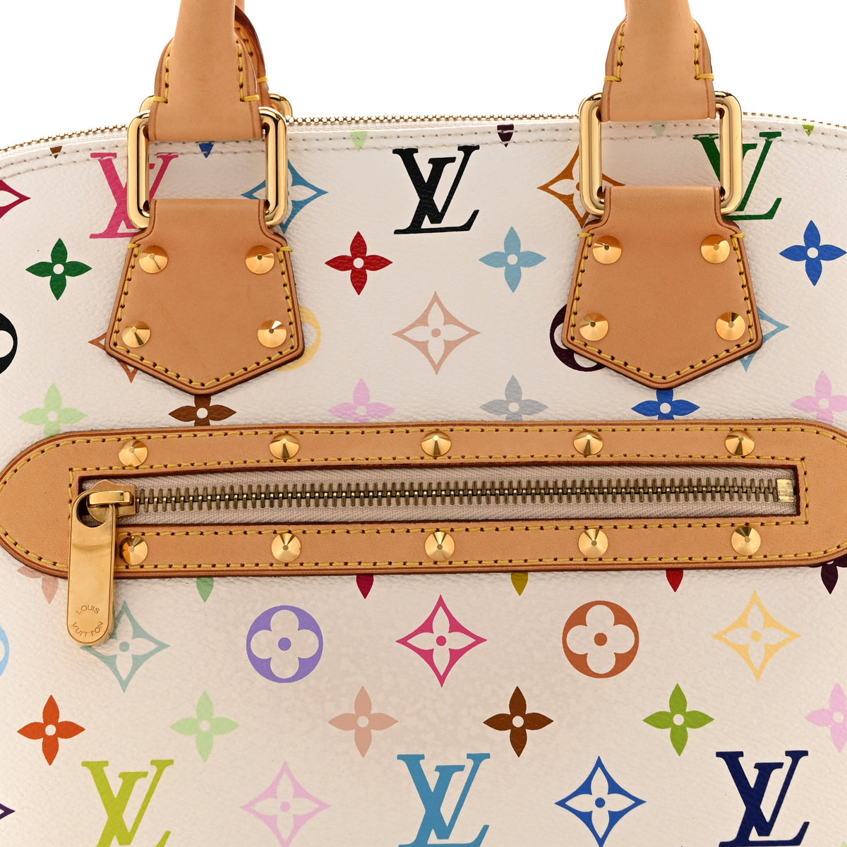 Louis Vuitton Monogram Multicolor Alma White 8 of 10