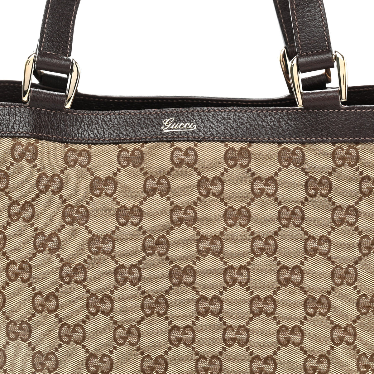 Monogram Medium Abbey Tote  Brown