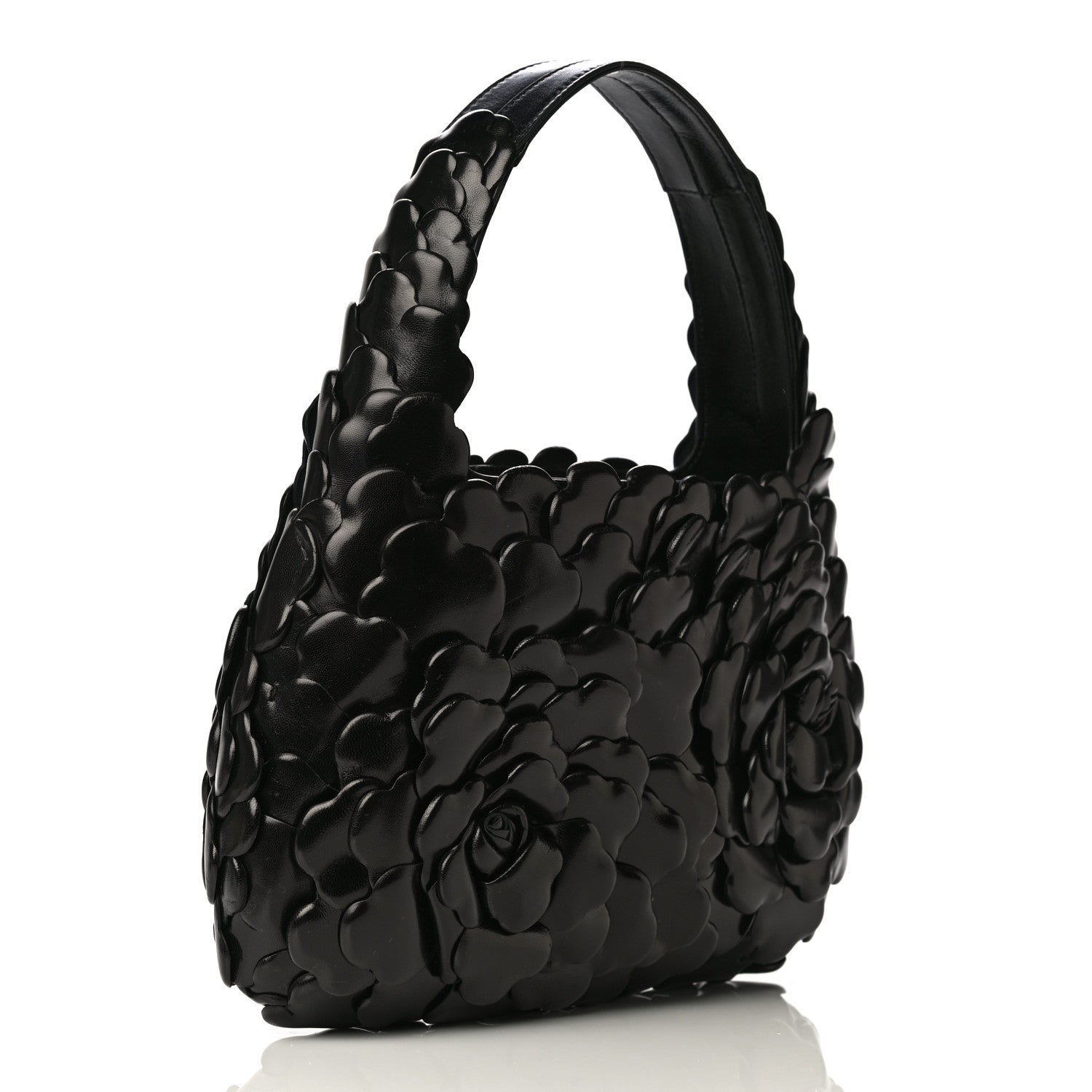 Valentino Garavani Nappa Atelier 03 Rose Edition Small Hobo Black 2 of 16