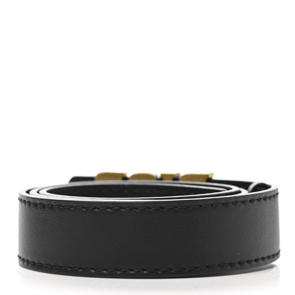 Christian Dior Calfskin D Fence Belt 75 Black 2 of 6