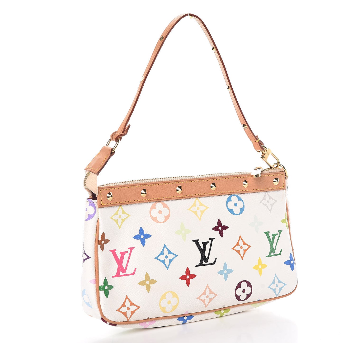 Monogram Multicolor Pochette Accessories White