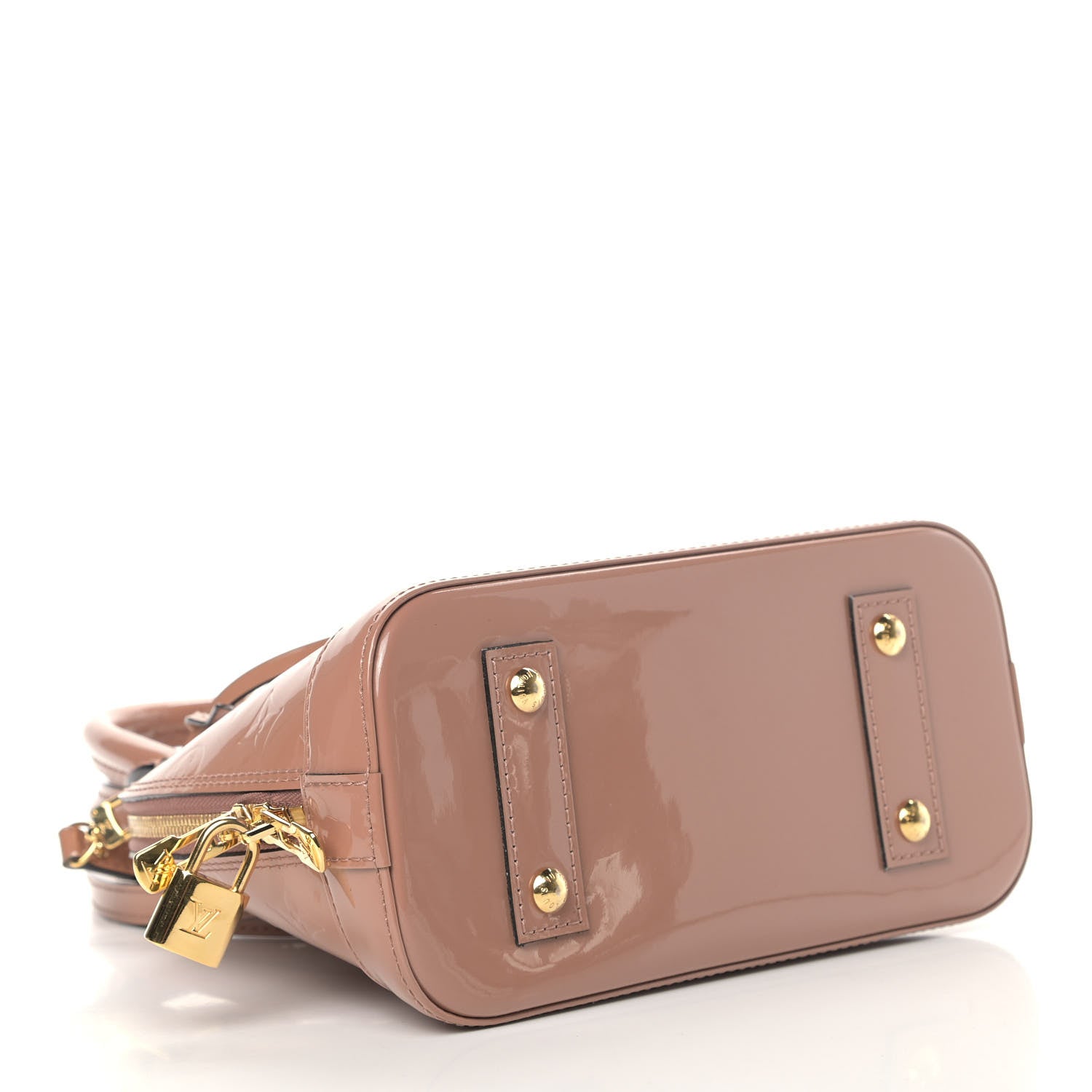 Louis Vuitton Vernis Alma BB Rose Velours 3 of 8