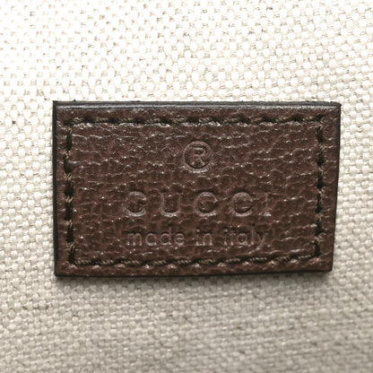 Gucci GG Supreme Monogram Textured Calfskin Small Ophidia Shoulder Tote Bag Beige Ebony New Acero 6 of 10