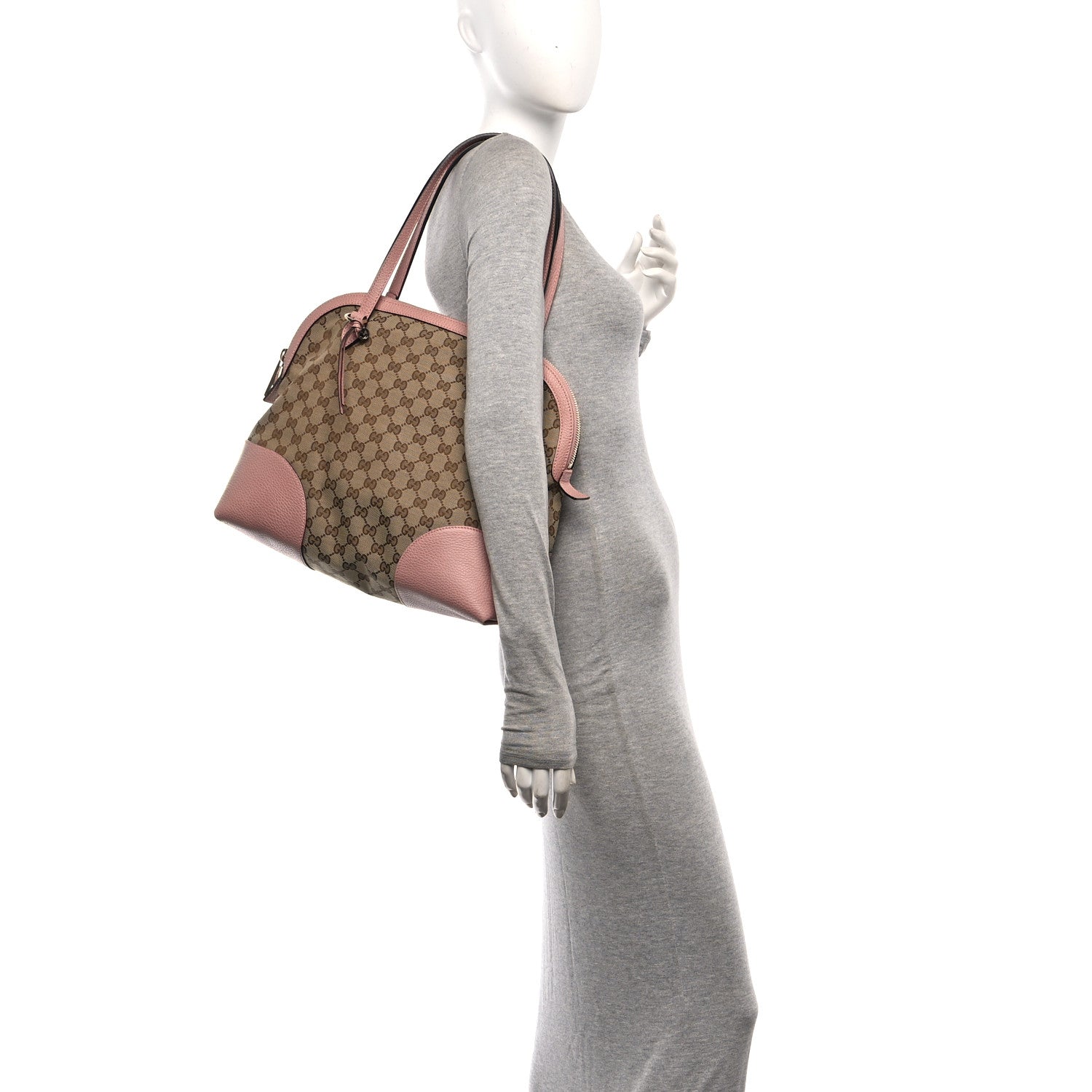 Gucci Monogram Medium Bree Shoulder Bag Dark Cipria 2 of 11