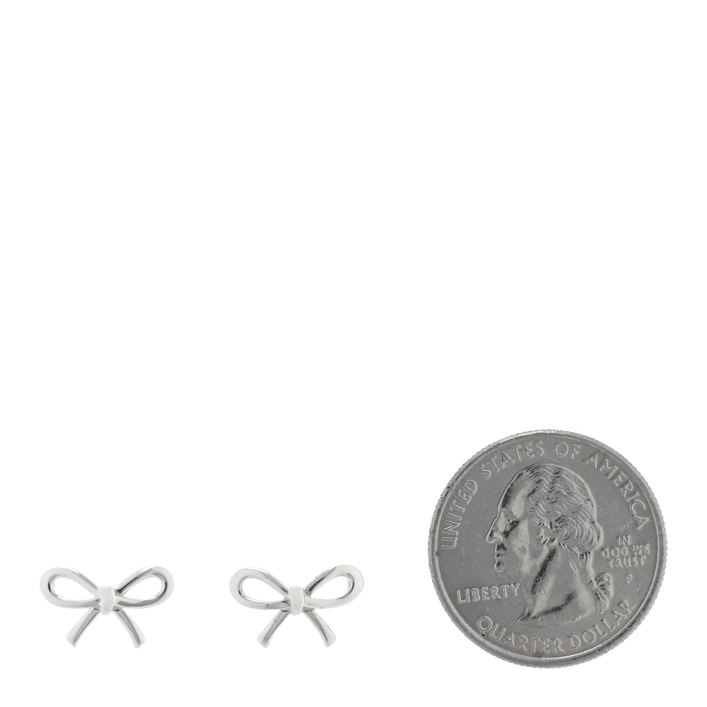 Sterling Silver Bow Earrings