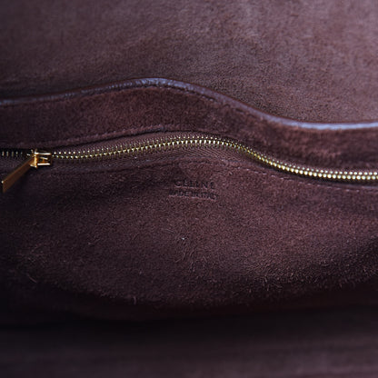 Celine Supersoft Calfskin Sangle Bucket Bag Burgundy 7 of 14