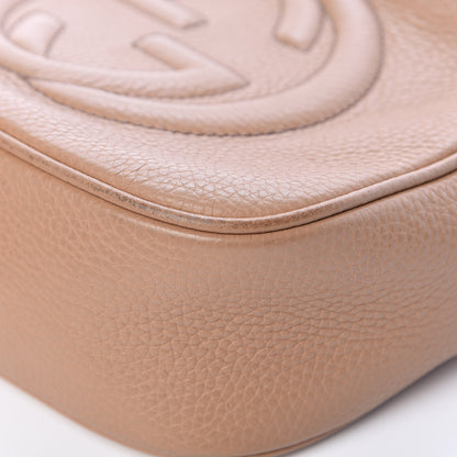 Gucci Pebbled Calfskin Small Soho Disco Bag Camelia 12 of 20