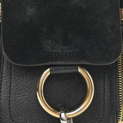 Chloe Suede Calfskin Mini Faye Backpack Black 8 of 12