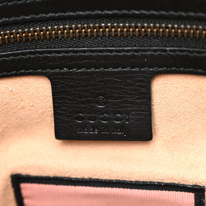 Gucci Calfskin Matelasse GucciGhost Medium GG Marmont Chain Shoulder Bag Black New Acquamarine 5 of 11