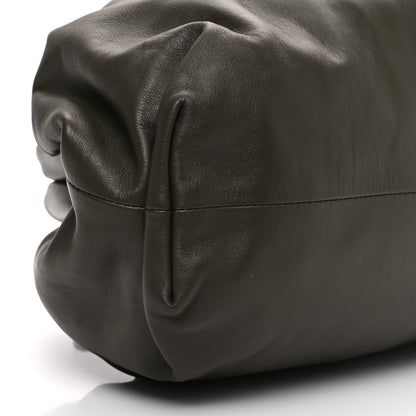 Bottega Veneta Smooth Butter Calf The Pouch Oversized Clutch Kaki Fondent 10 of 11