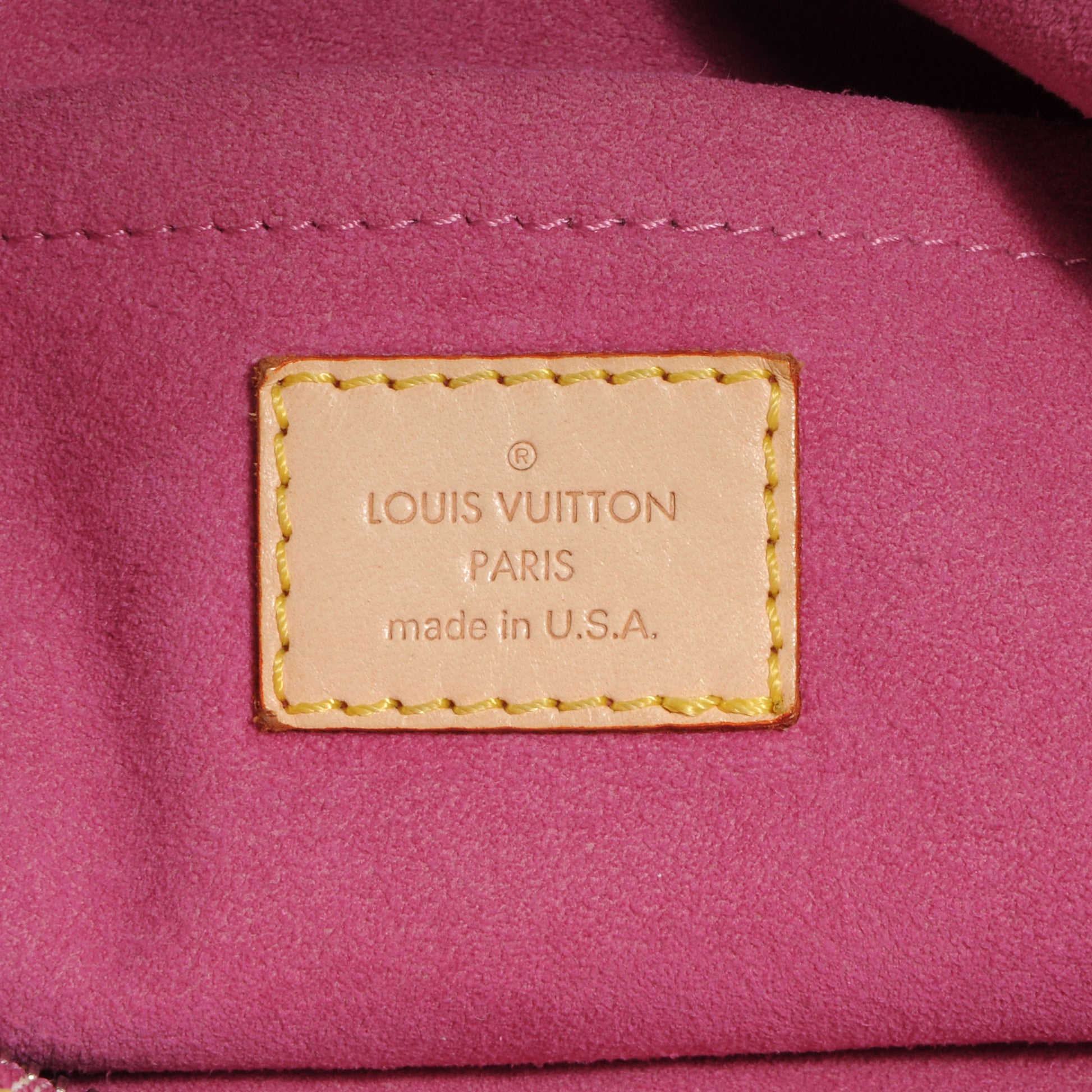 Louis Vuitton Denim Baggy GM Fuchsia 6 of 7