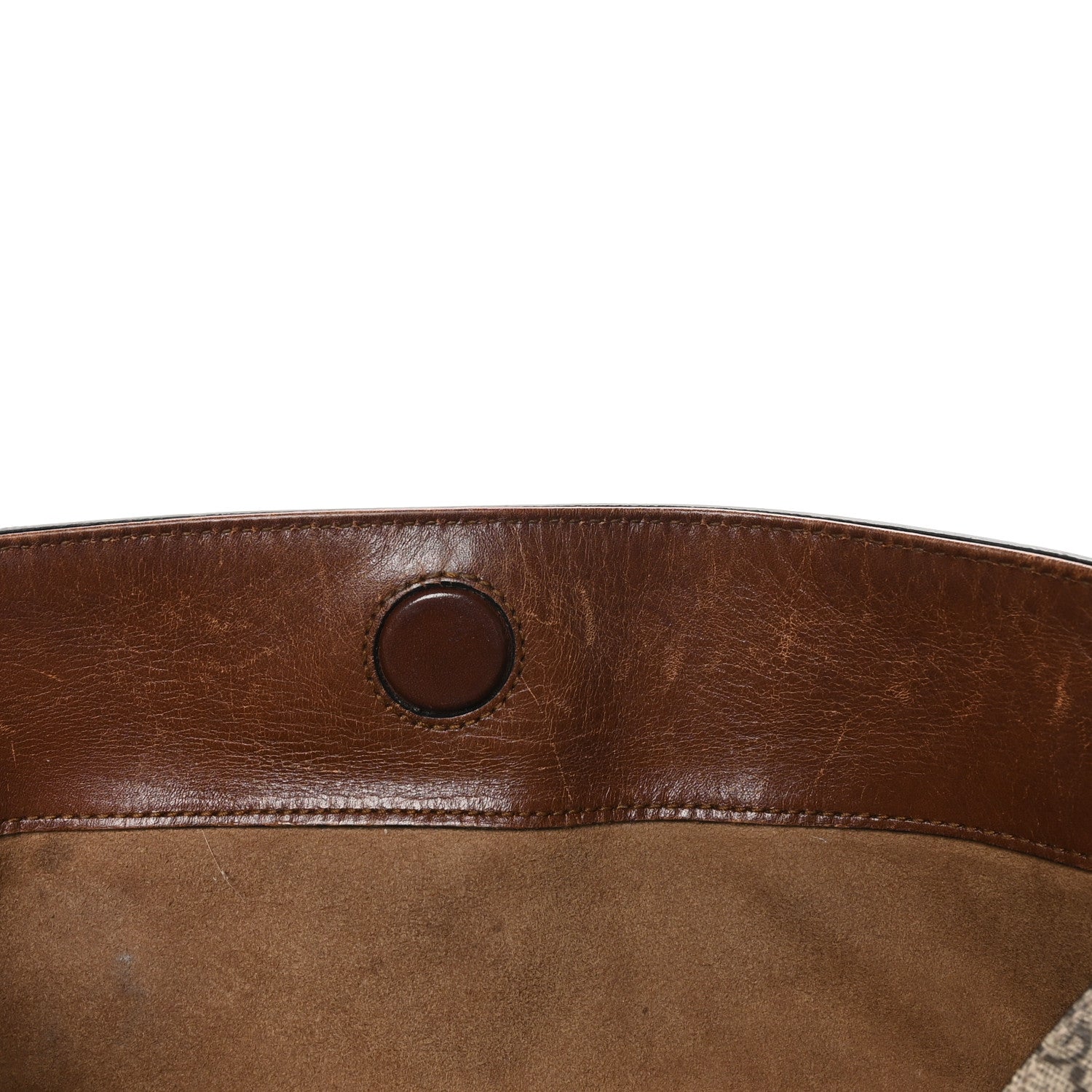 Gucci GG Supreme Monogram Linea A Foldover Tote Brown 11 of 11