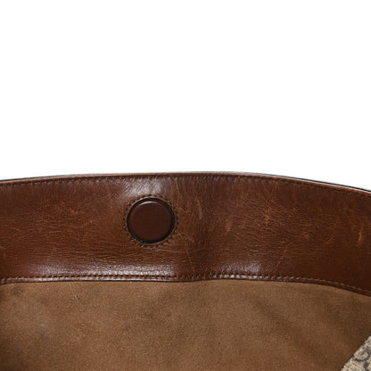 Gucci GG Supreme Monogram Linea A Foldover Tote Brown 11 of 11