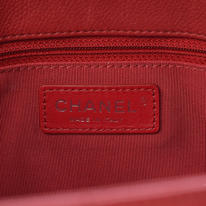 Chanel Caviar Quilted Large Casual Pocket Tote Red 6 of 18