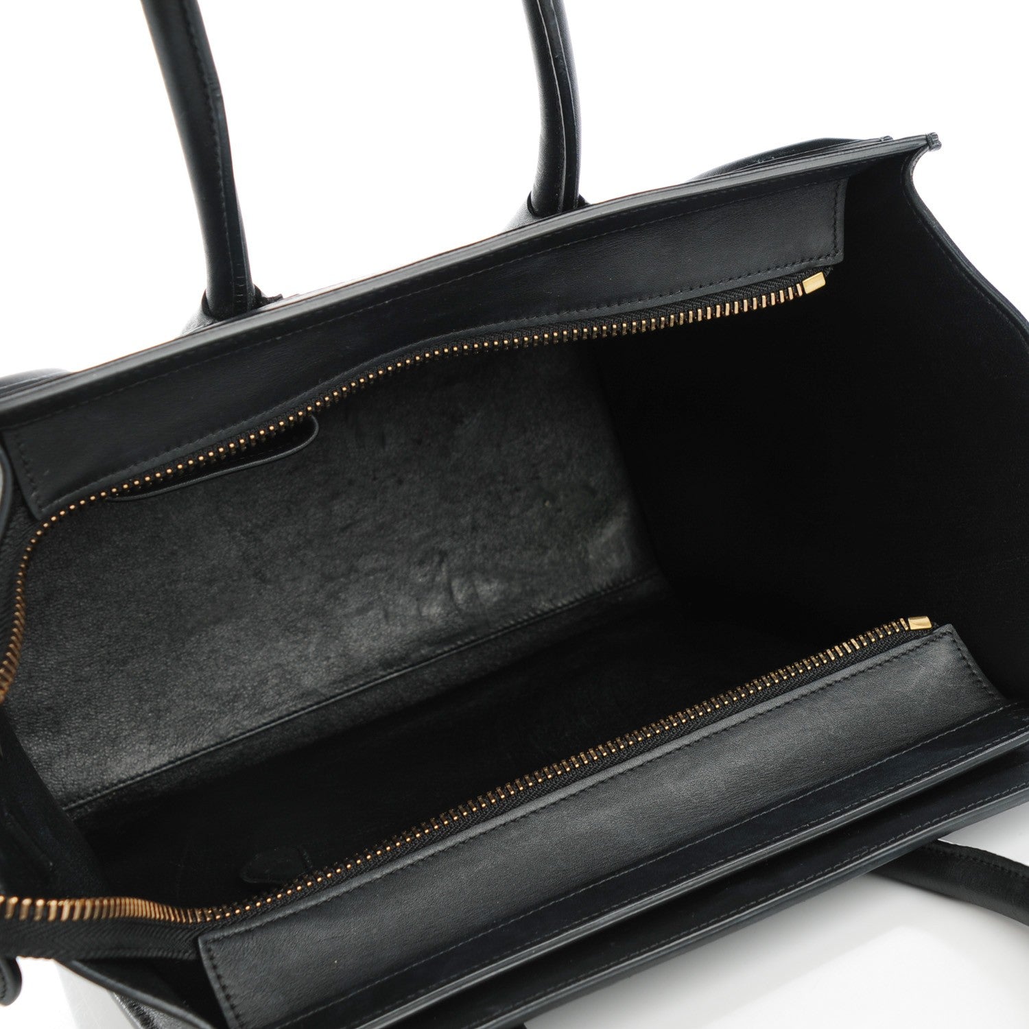 Celine Smooth Calfskin Micro Luggage Black 6 of 10