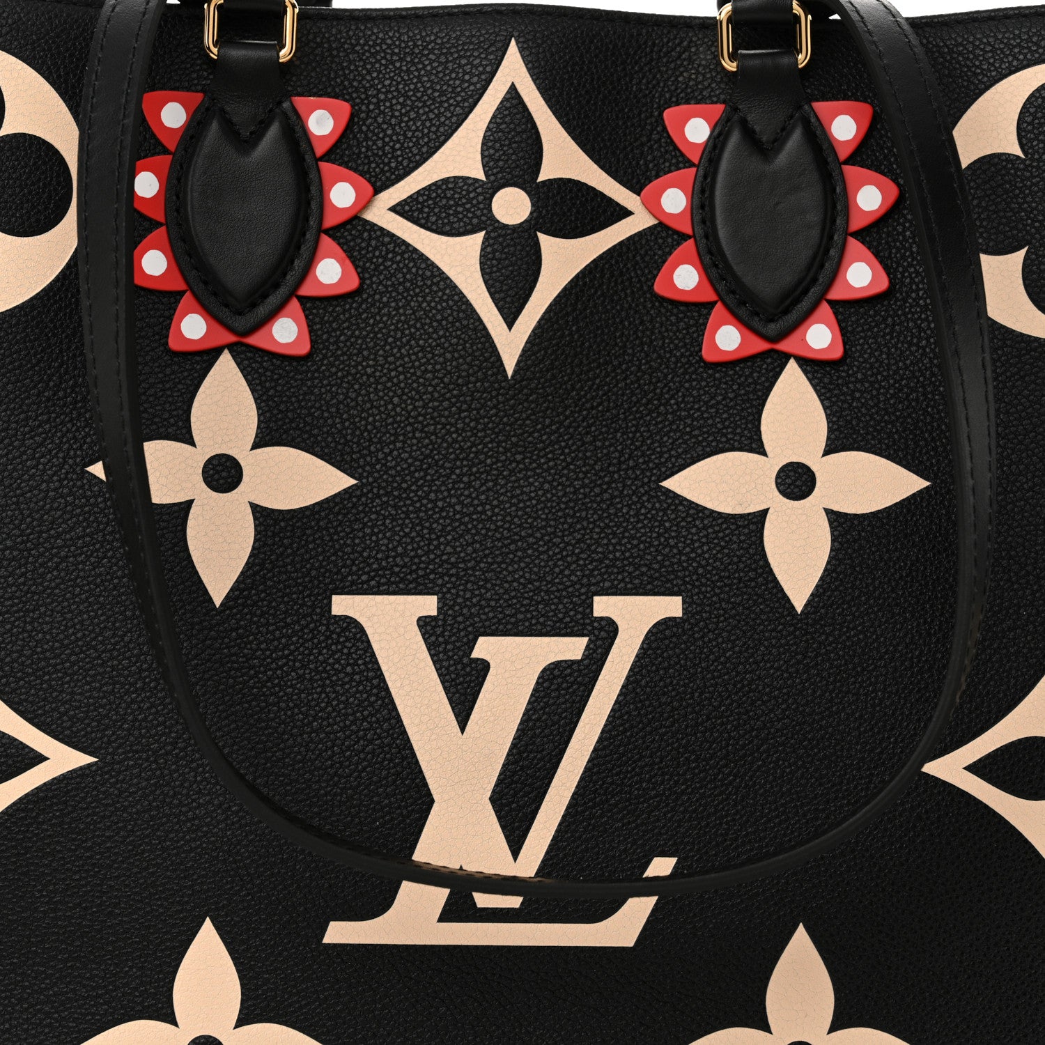 Louis Vuitton Empreinte Monogram Giant Crafty Onthego GM Black Creme 7 of 9